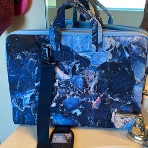Blue laptop bag
